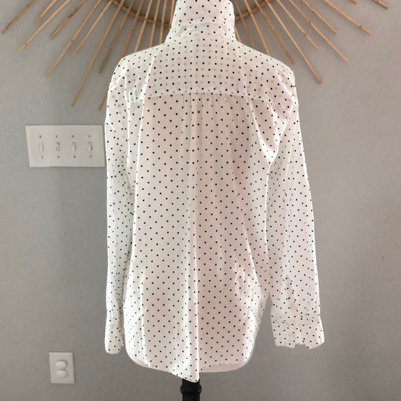 J. Crew Size L polka dot pop over button up - Picture 3 of 4